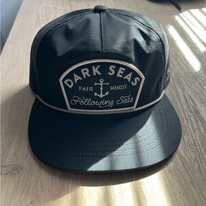 Dark Seas weatherproof Black Trucker Hat